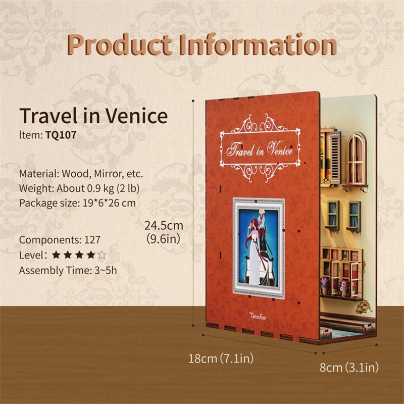 DIY Book Nook Travel in Venice - Image 8