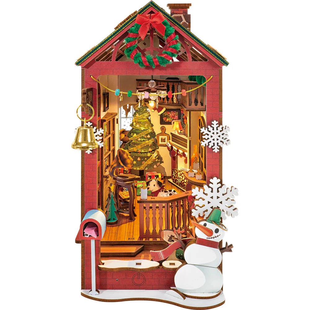 Diy Bookends Kit Christmas Indoor Scene - Image 4