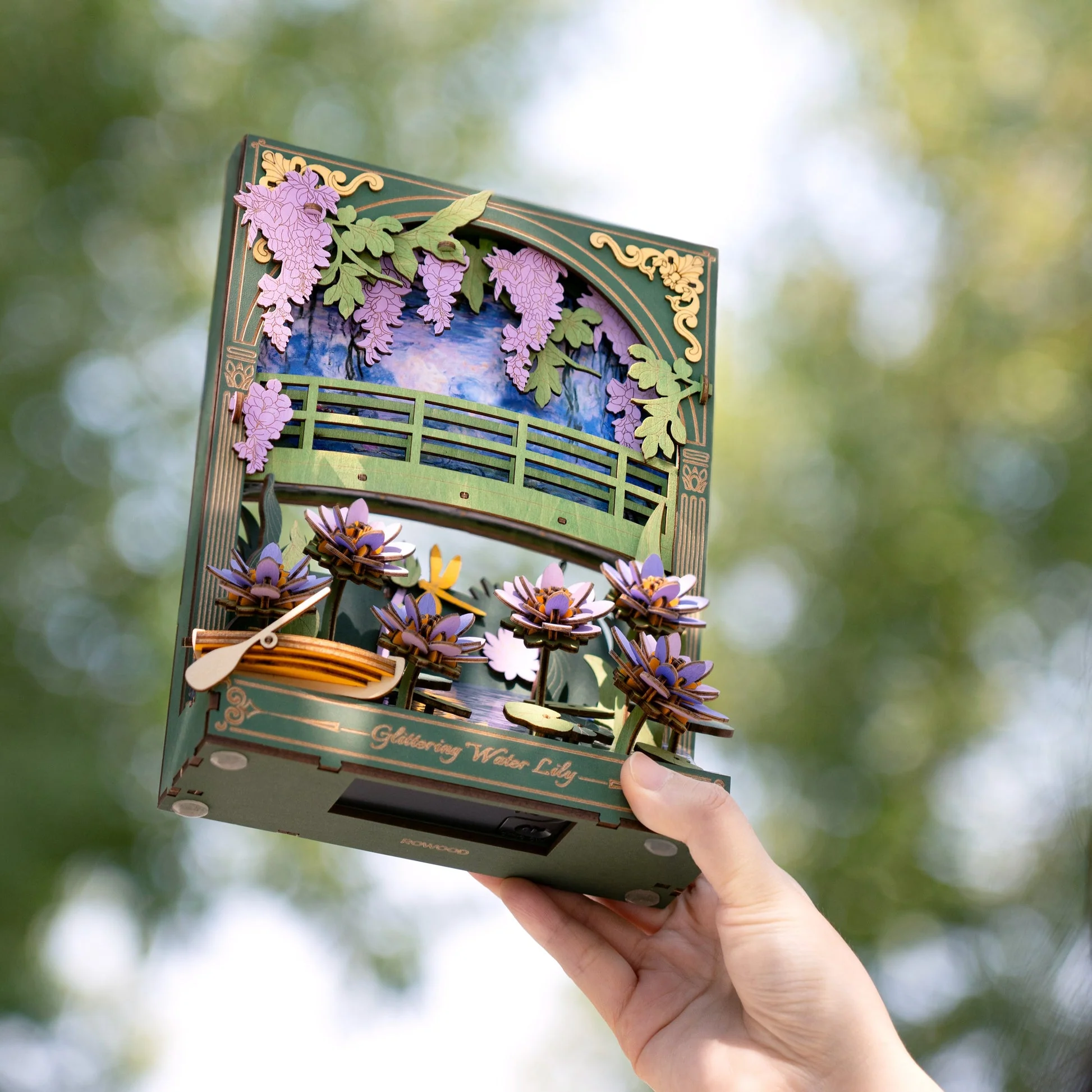 DIY Wood Bloom Craft - Glittering Water Lilly - Image 6