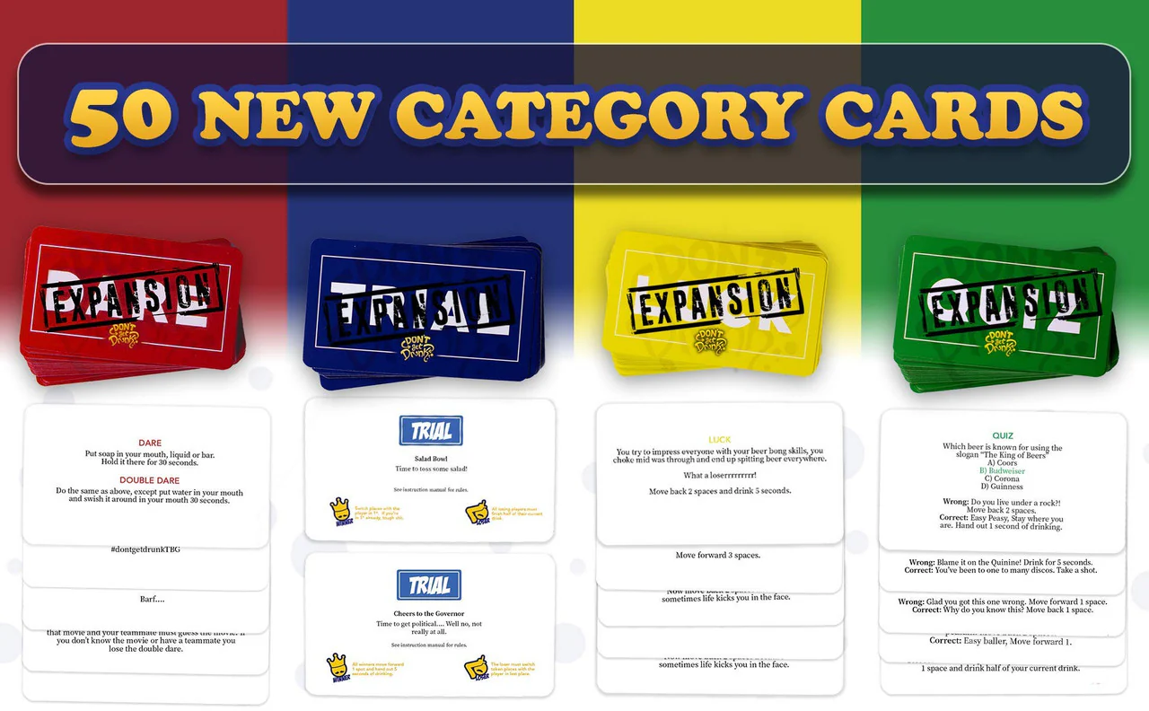 Don't Get Drunk: Card Game - Expansion Pack - Image 2
