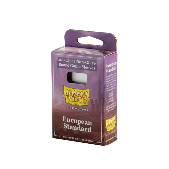 Dragon Shield: Board Game Sleeves – Clear Non-Glare – European Standard