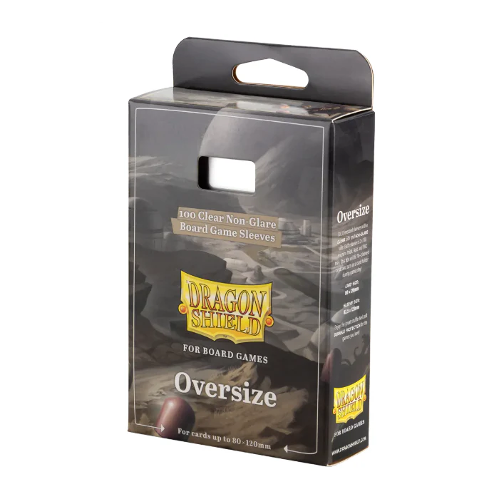 Dragon Shield: Board Game Sleeves – Clear Non-Glare – Oversize