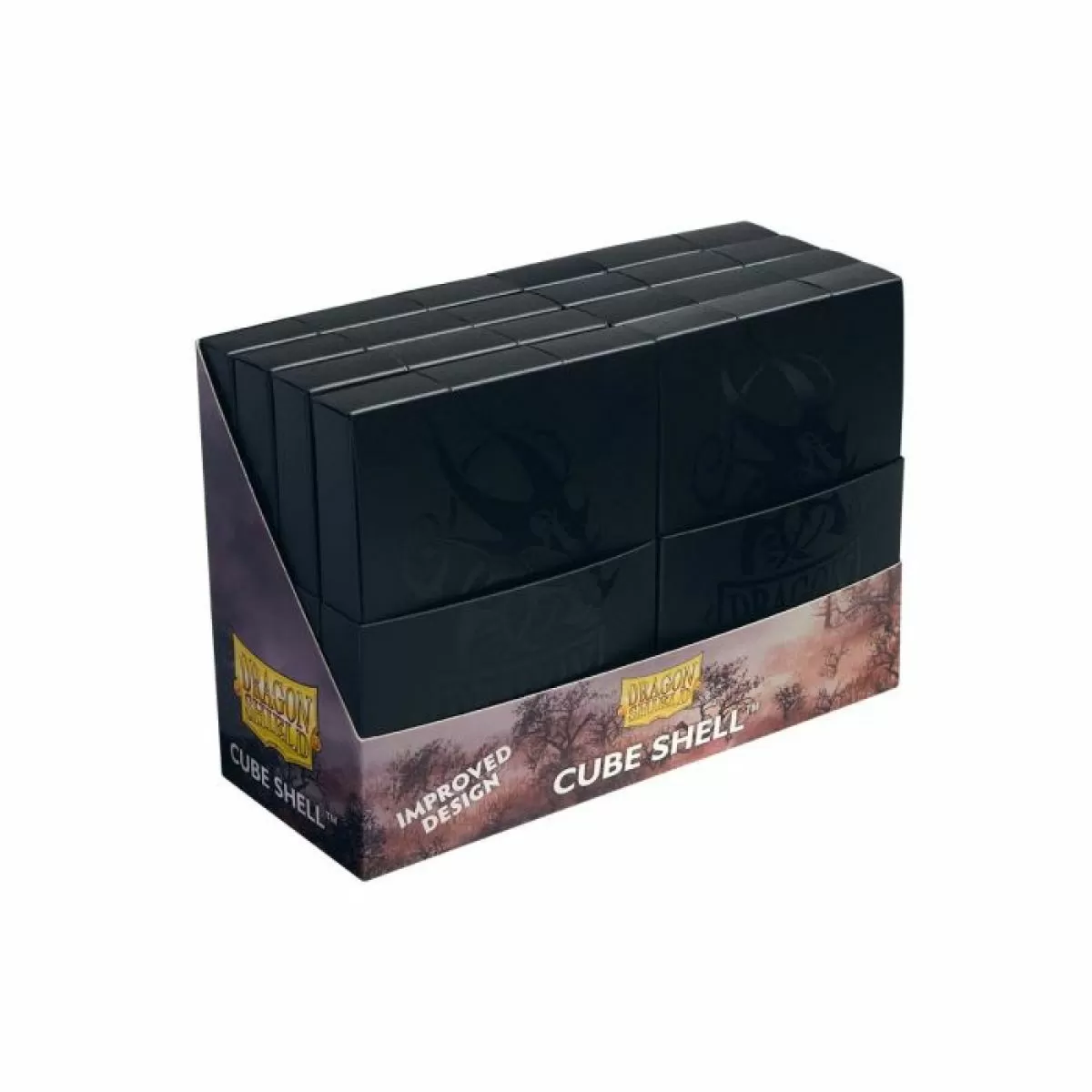 Dragon Shield - Cube Shell Deck Box - Shadow Black
