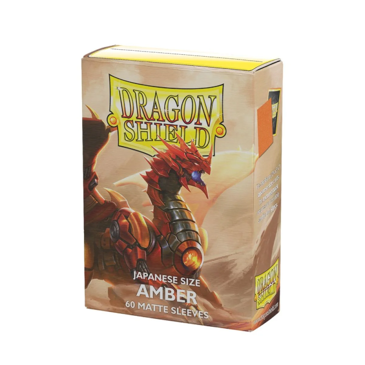 Dragon Shield: Japanese Size Sleeves – Matte – Amber - Image 2