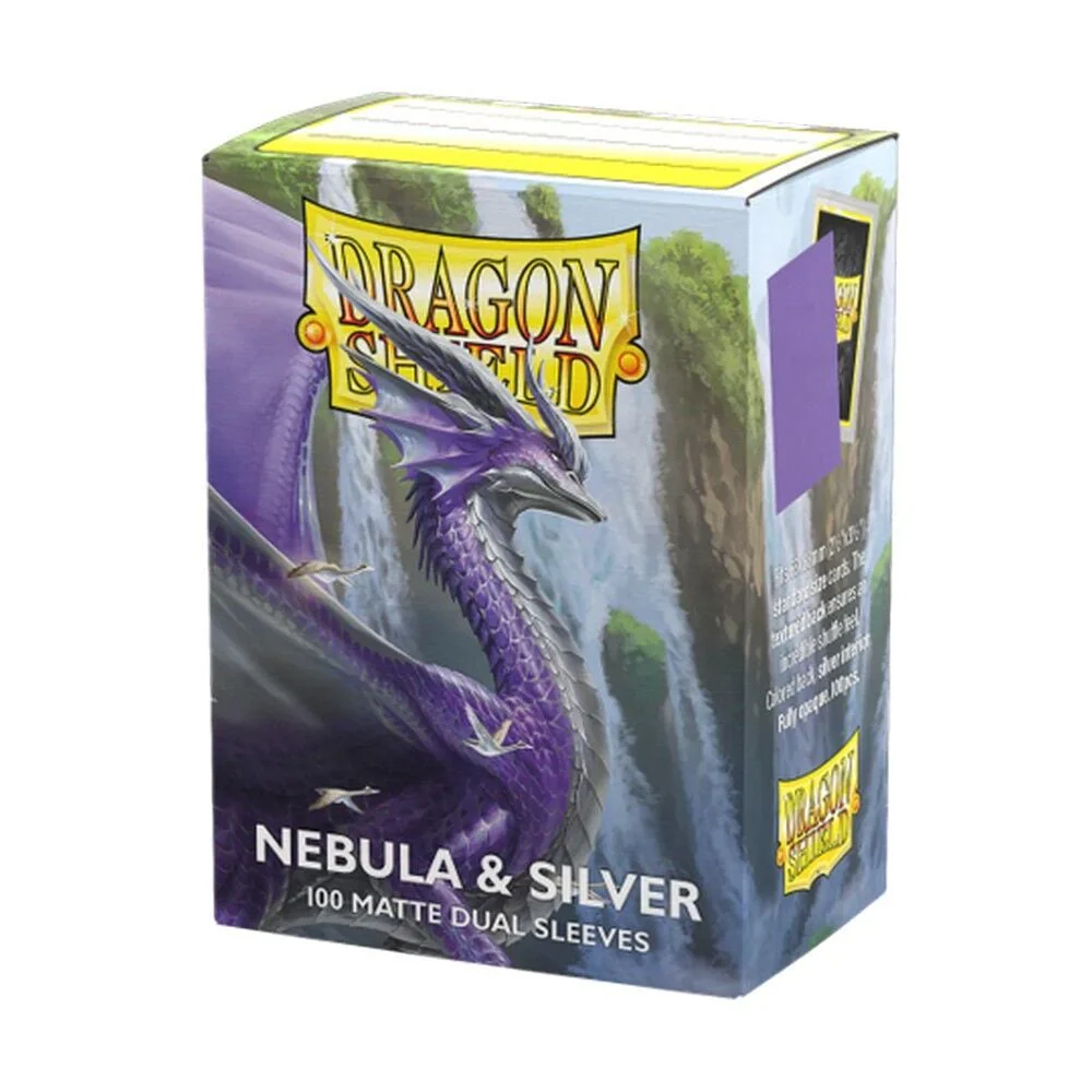 Dragon Shield: Sleeves – Matte Dual – Nebula & Silver