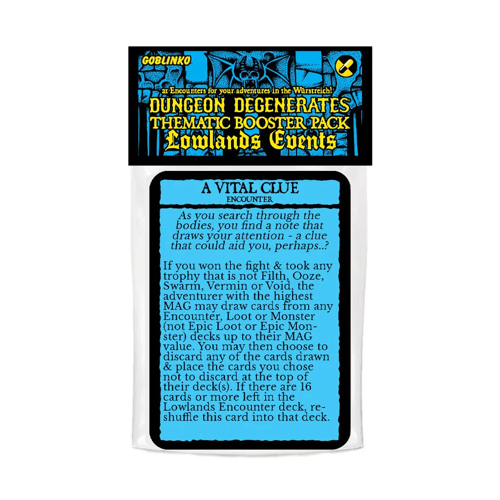 Dungeon Degenerates: Lowlands Encounters Booster (Preorder)