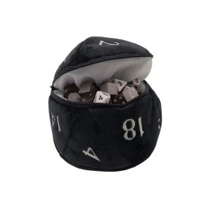 Dungeons & Dragons D20 Plush Dice Bag - Black