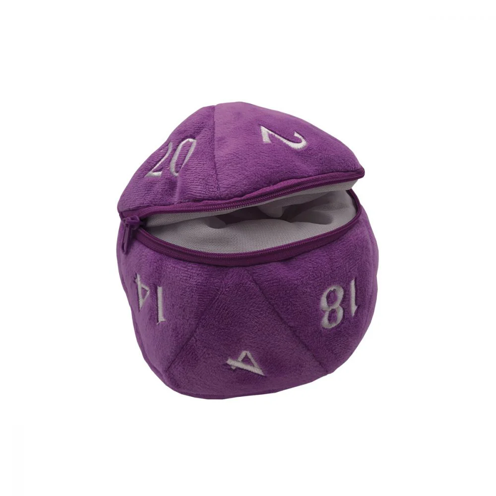 Dungeons & Dragons D20 Plush Dice Bag - Purple