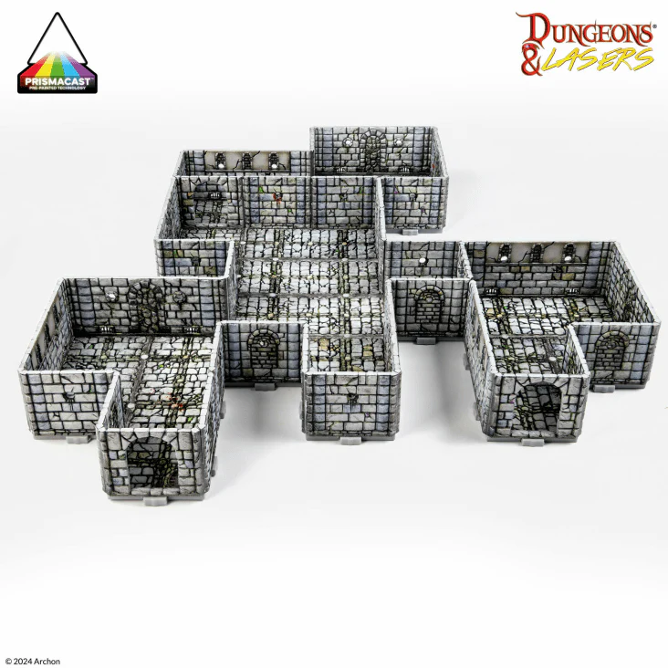 Dungeons & Lasers PrismaCast Pre-Painted Terrain Scale Model- Fantasy Dungeon - Image 3