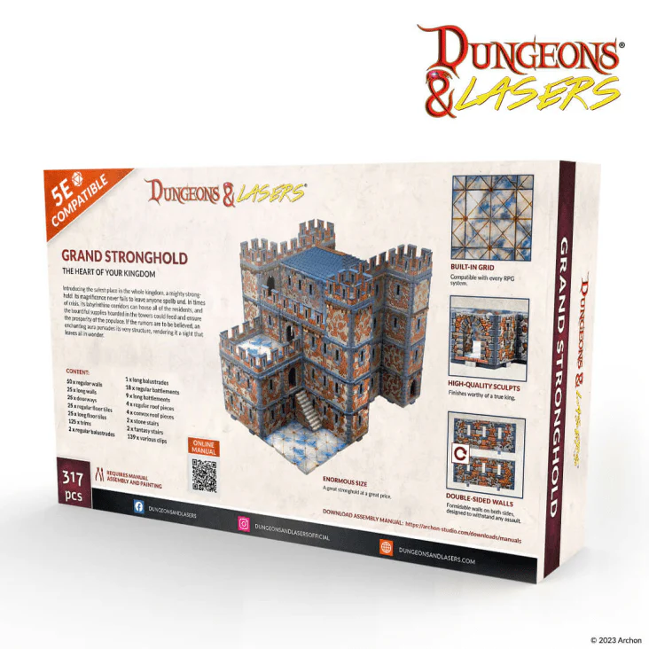 Dungeons & Lasers Starter Sets Scale Model - Grand Stronghold - Image 2