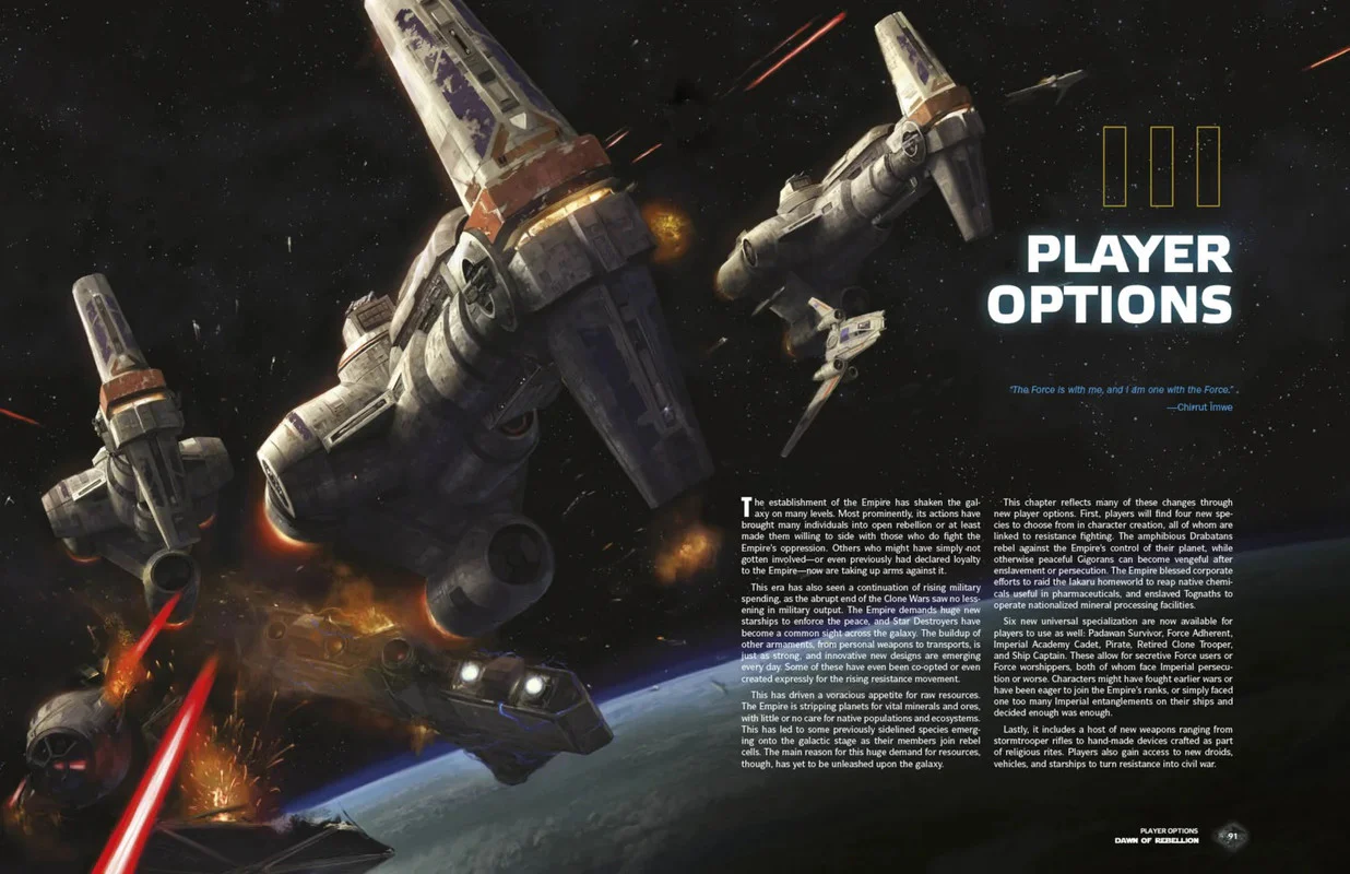 Edge Studios Star Wars RPG - Dawn of Rebellion Sourcebook - Image 2