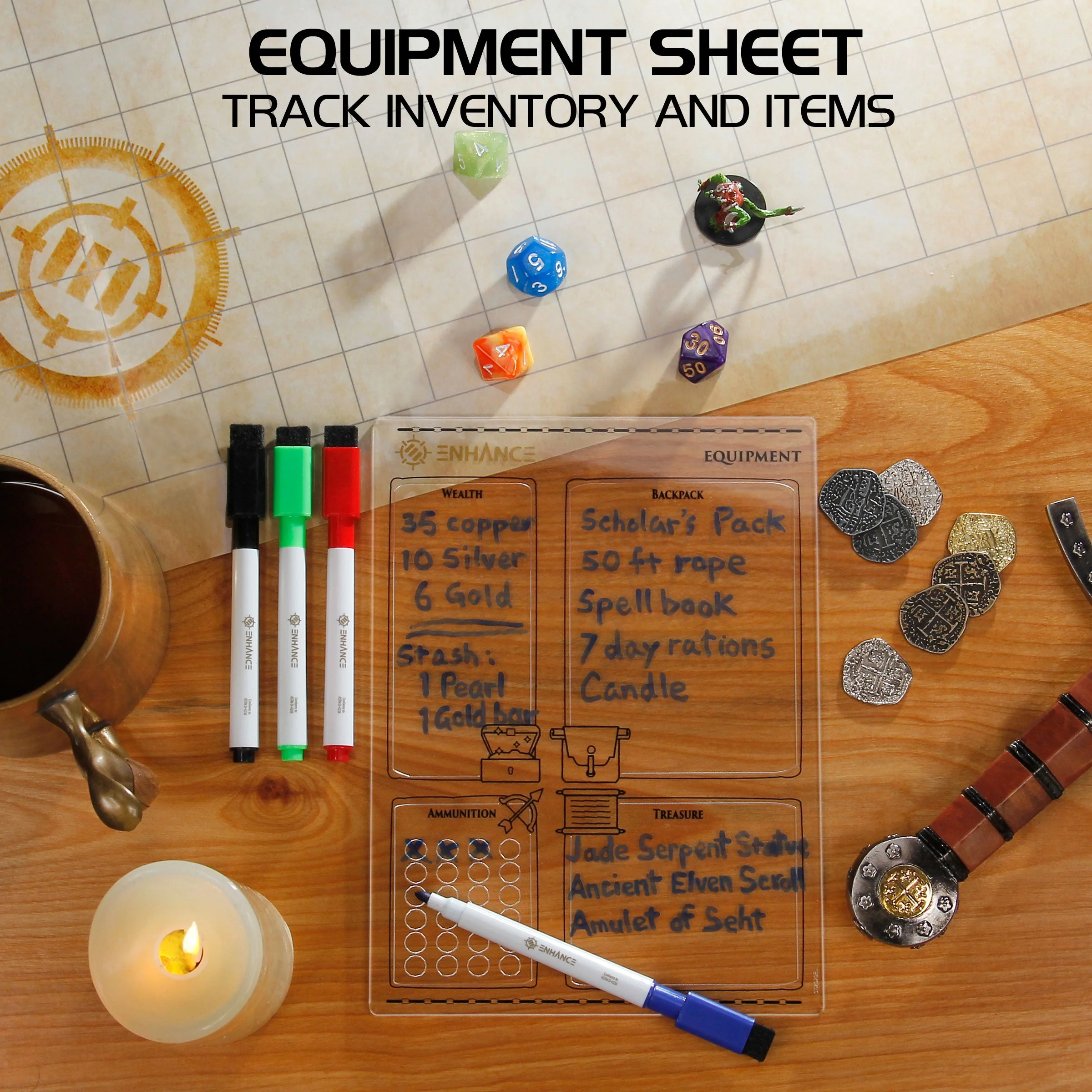 Enhance - Acrylic Character Sheets - Clear - Image 7