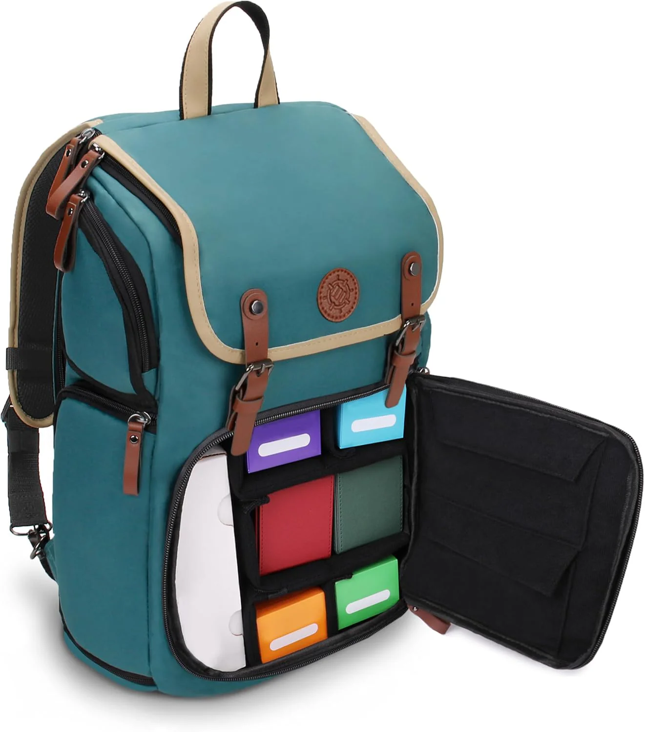 Enhance - Full Size Trading Card Storage Box Backpack - Green