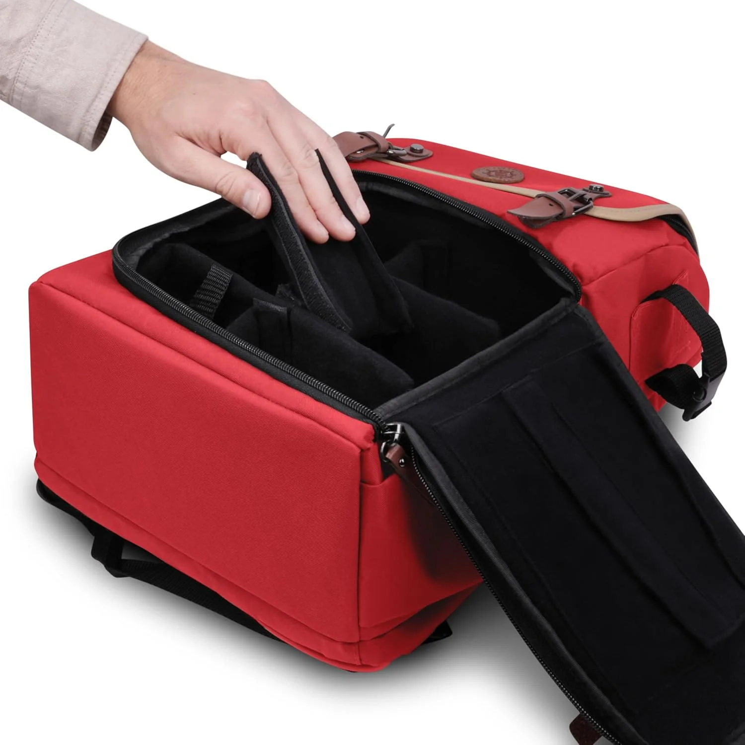 Enhance - Full Size Trading Card Storage Box Backpack - Red - Image 2
