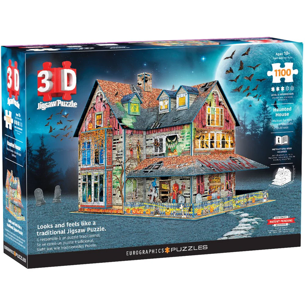 Eurographics - 3D Haunted House 1100 Piece Puzzle