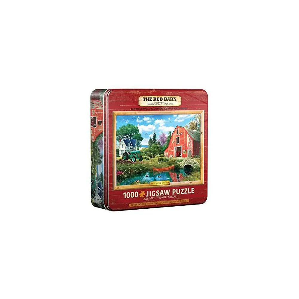 Eurographics - The Red Barn 1000 Piece Puzzle Tin