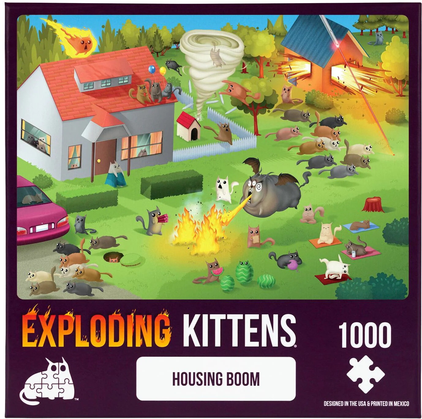 Exploding Kittens Housing Boom - 1000 Piece Jigsaw - Image 2