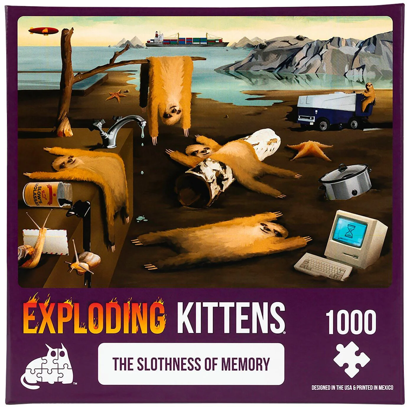 Exploding Kittens Slothness of Memory - 1000 Piece Jigsaw - Image 2
