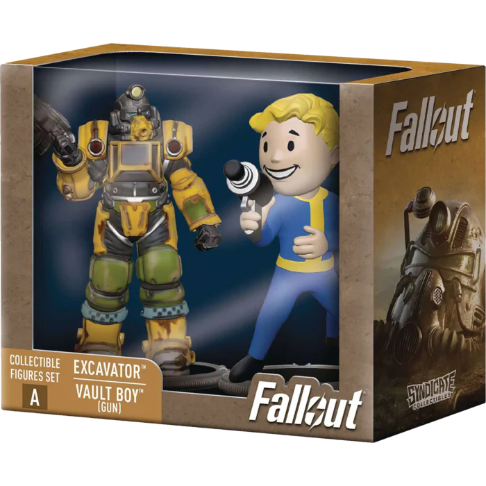 Fallout - Collectible Figures Set - Excavator + Vault Boy (gun)