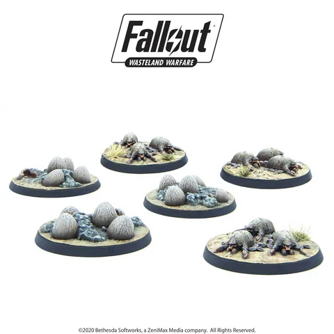 Fallout Wasteland Warfare - Mirelurk Hatchlings + Eggs