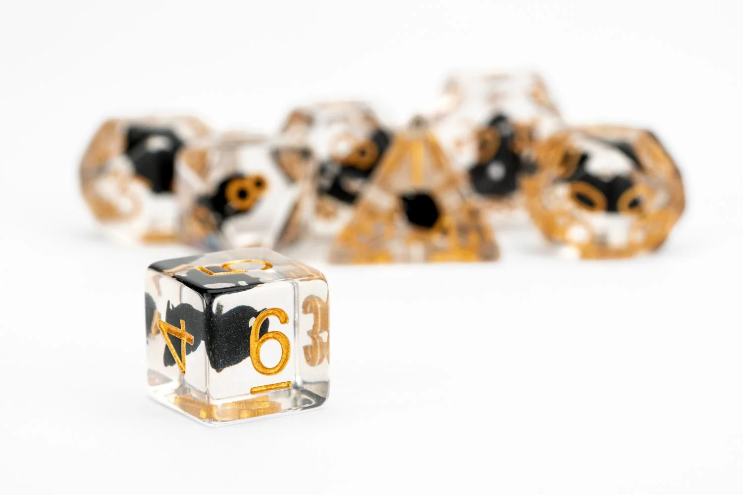 Fanroll: Crow Infused Resin Poly Dice Set - Image 2