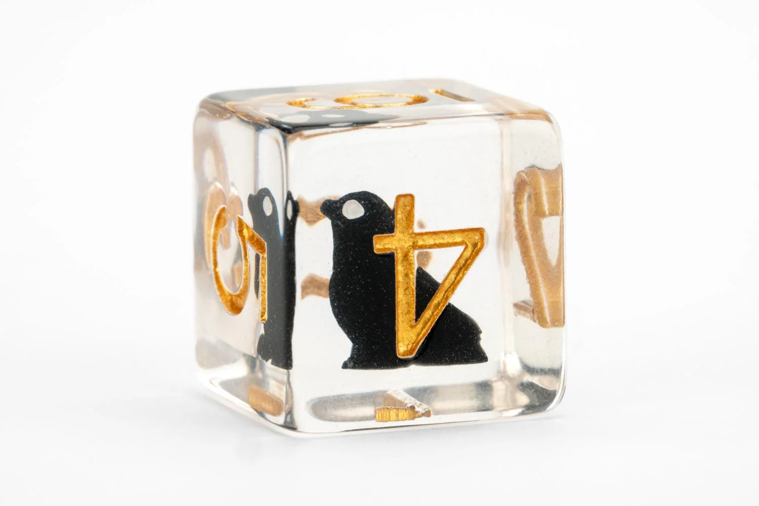 Fanroll: Crow Infused Resin Poly Dice Set - Image 4