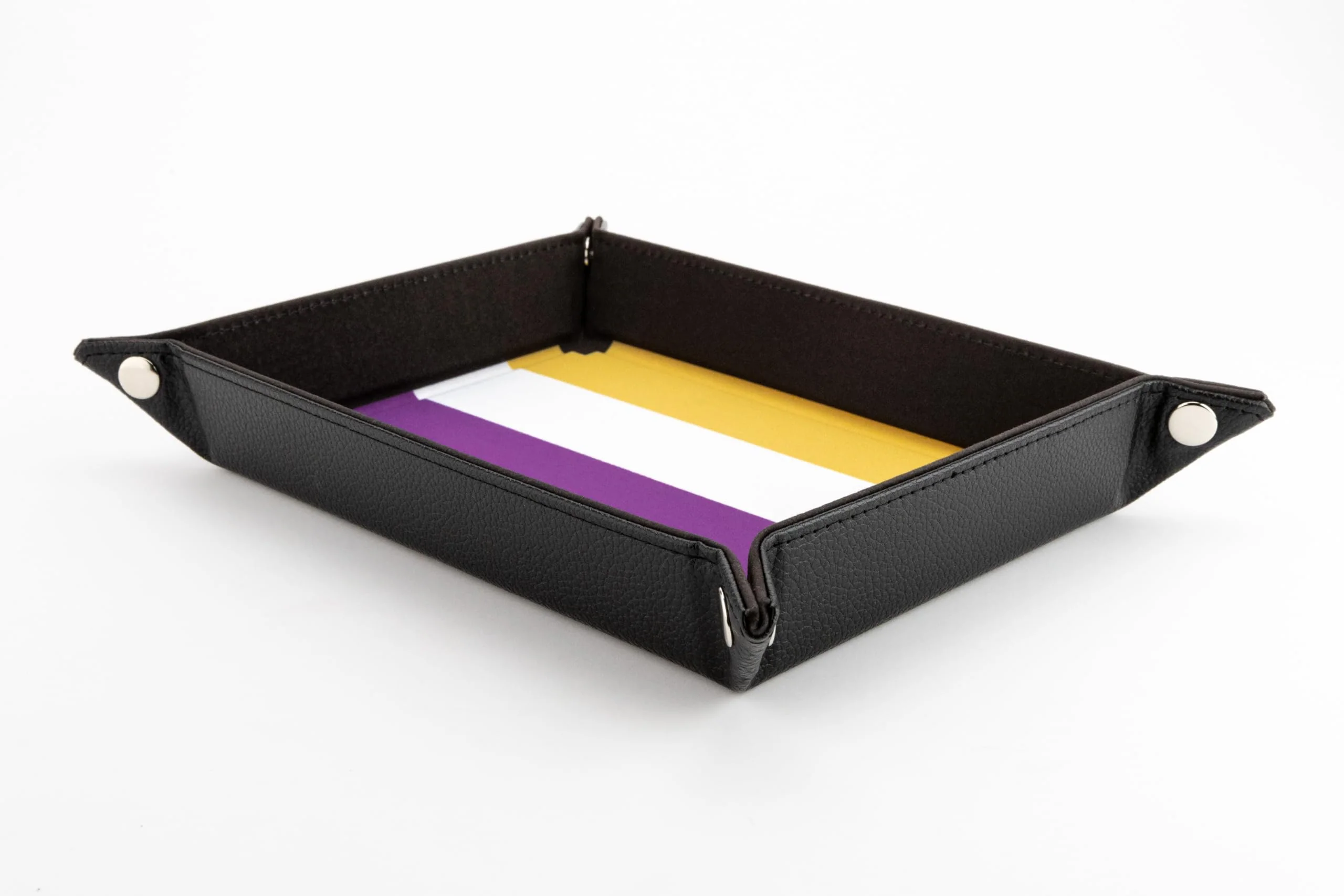 Fanroll: Pride Fold Up Velvet Dice Tray: Nonbinary - Image 2