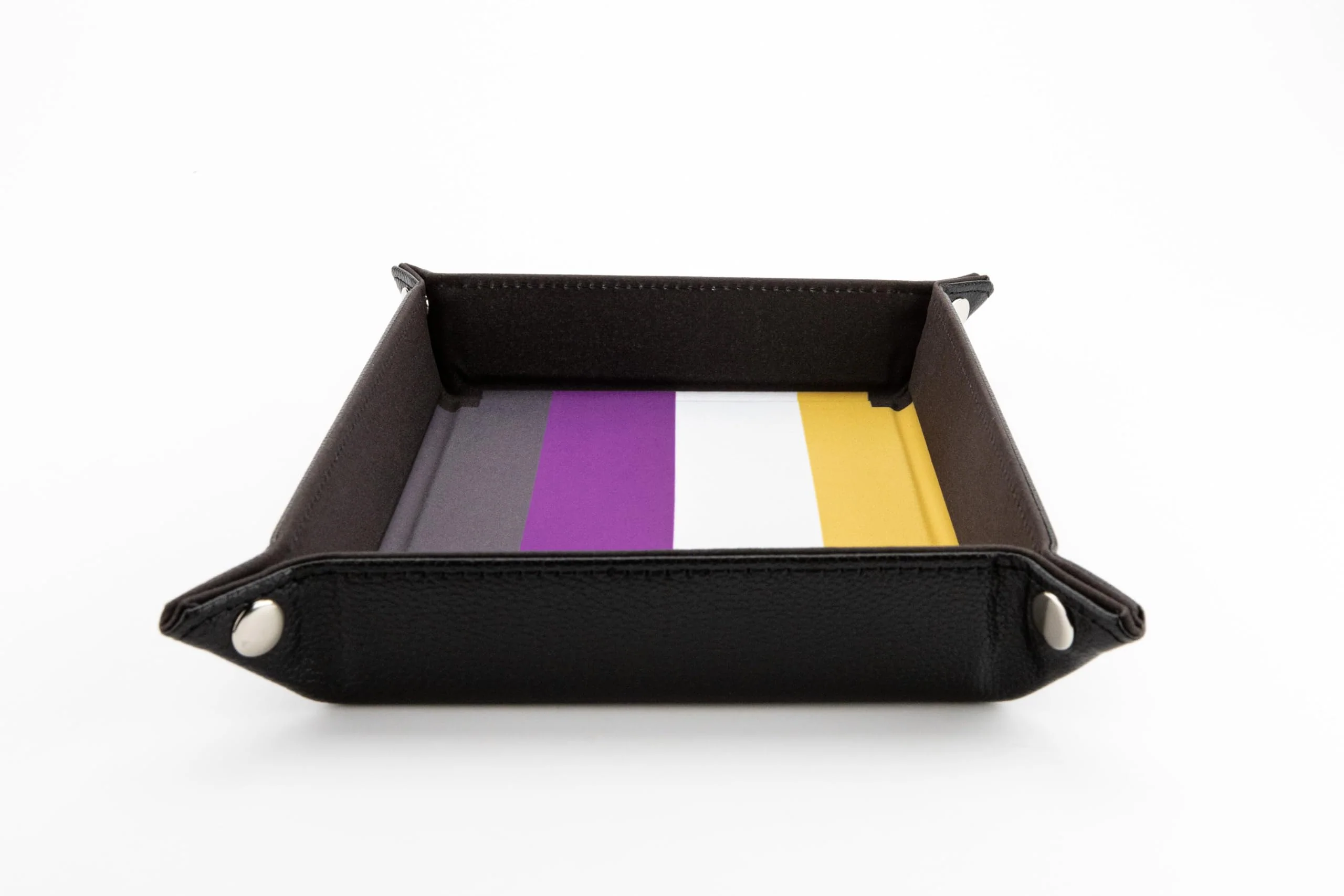 Fanroll: Pride Fold Up Velvet Dice Tray: Nonbinary - Image 4