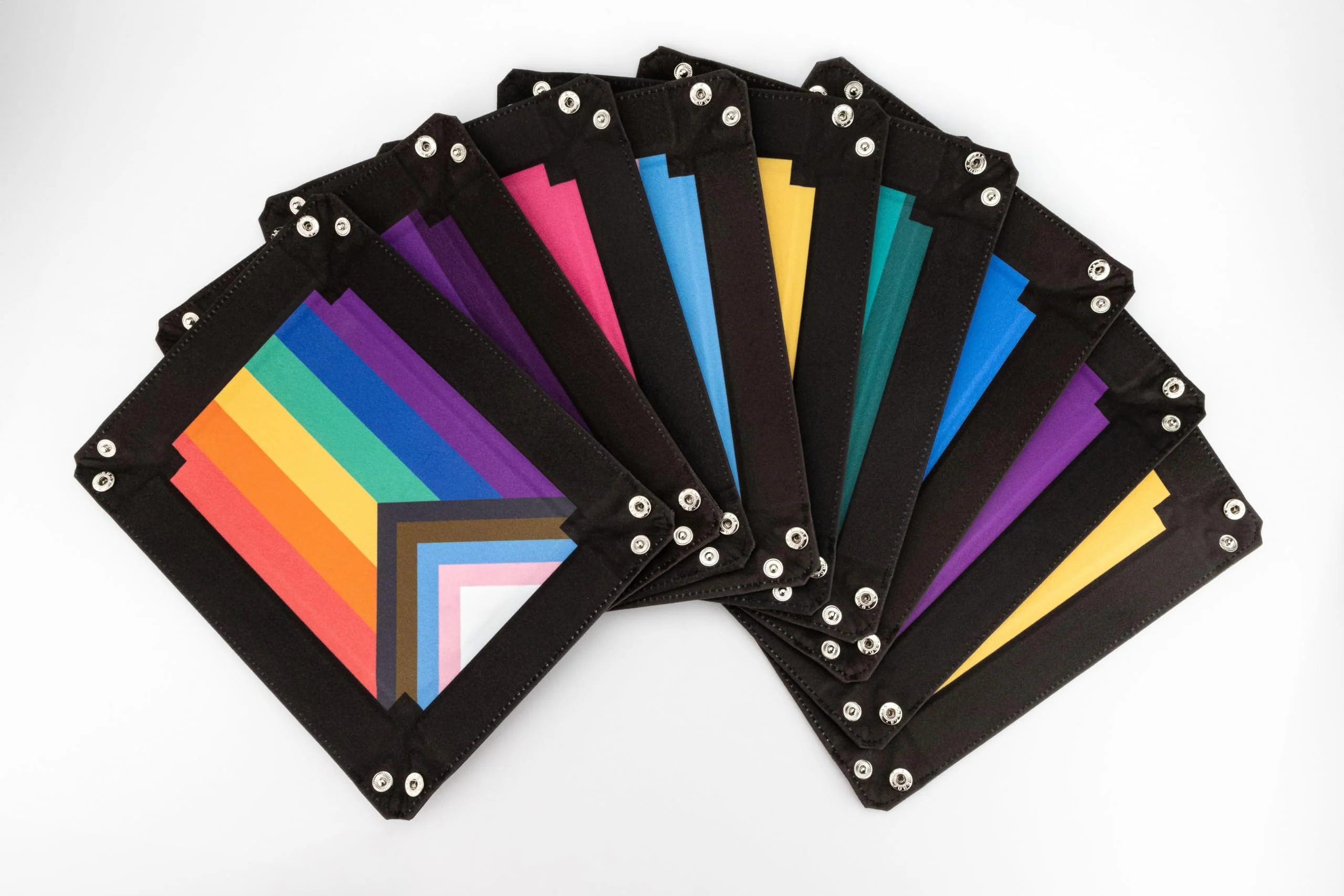Fanroll: Pride Fold Up Velvet Dice Tray: Nonbinary - Image 5