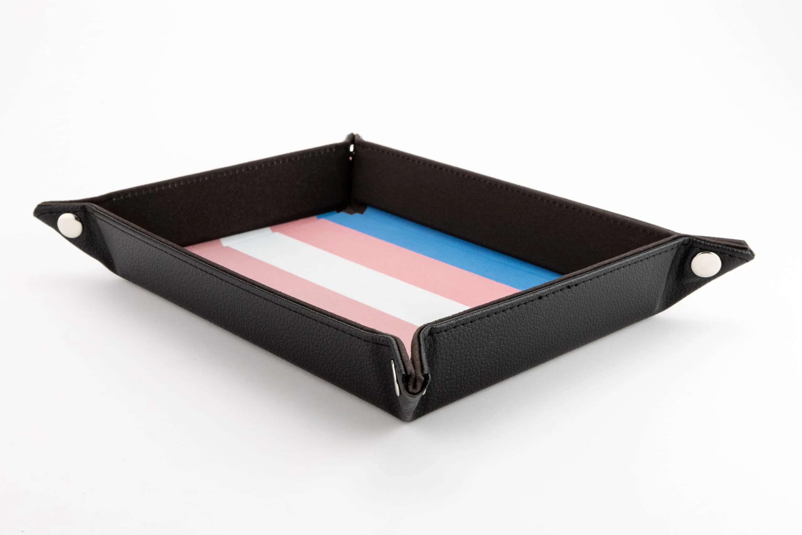Fanroll: Pride Fold Up Velvet Dice Tray: Transgender - Image 2