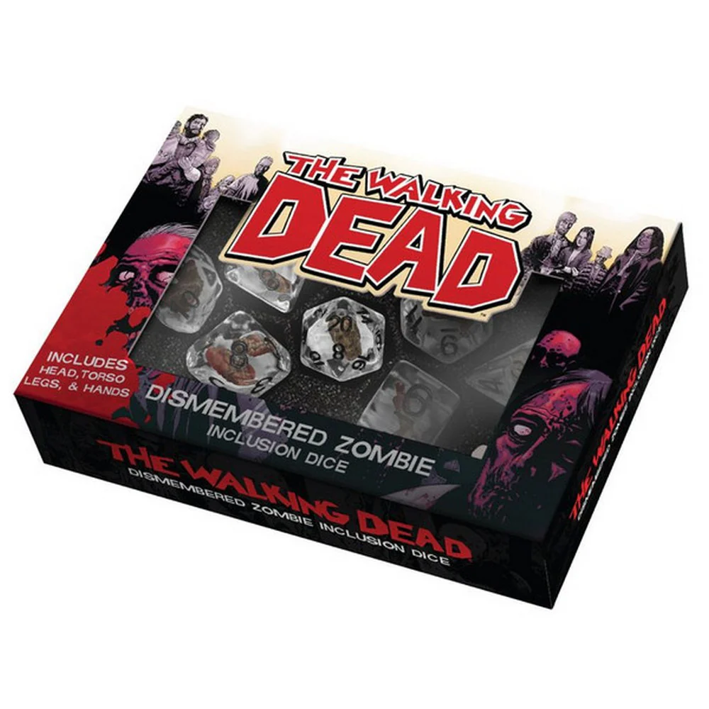 Fanroll: The Walking Dead Dismembered Zombie Resin Poly Dice Set