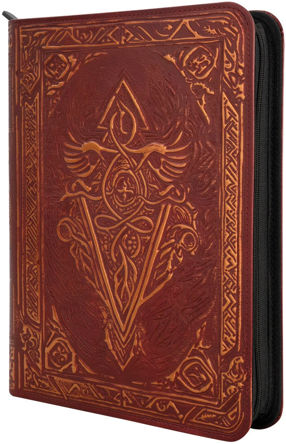 Faux-Leather Trading Card Binder - Red