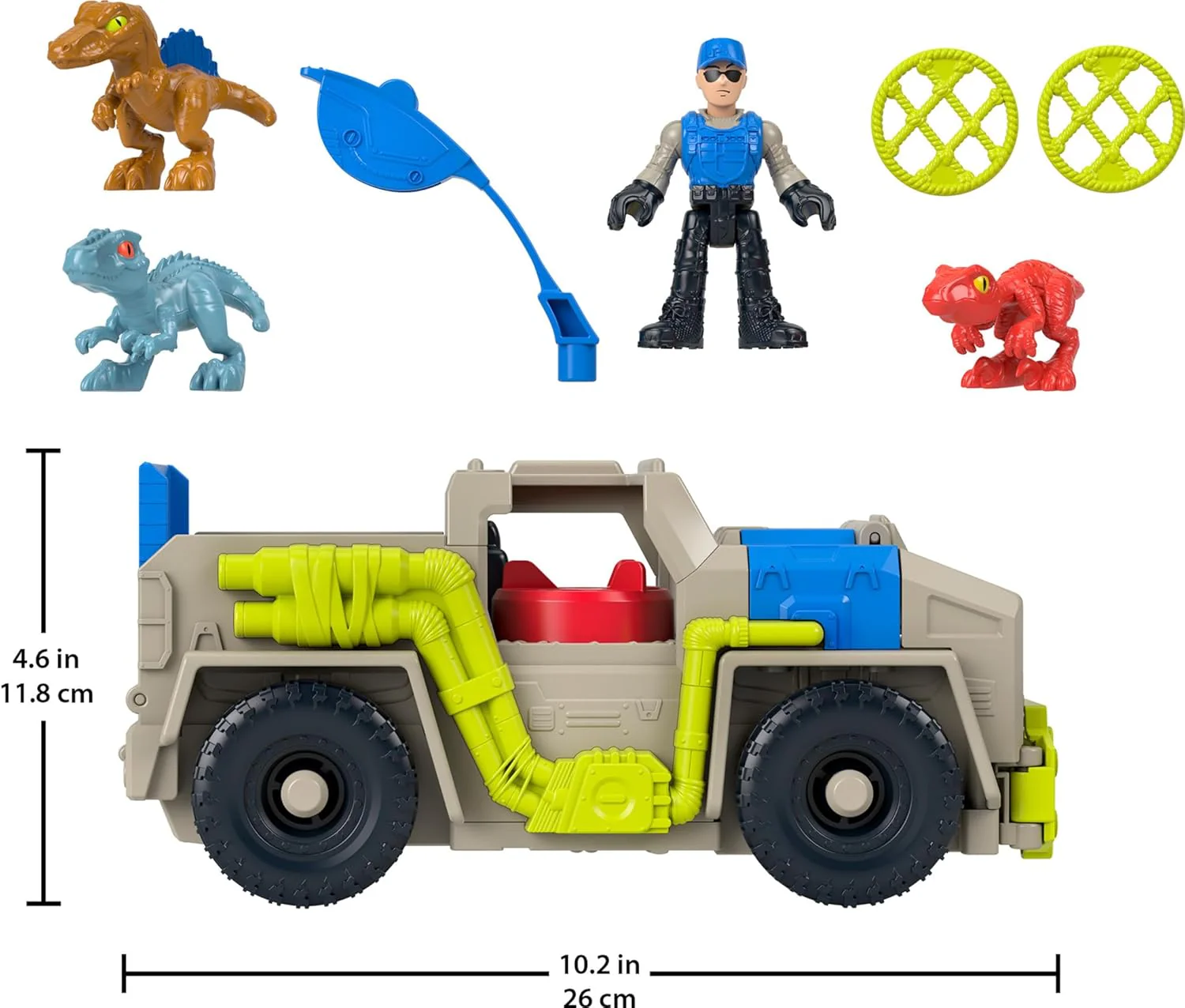 Fisher-Price Imaginext Jurassic World Track & Transport Dino Truck Playset - Image 3
