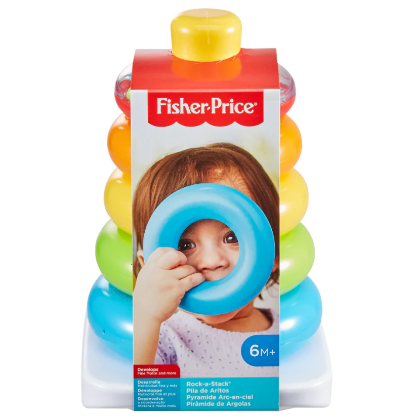 Fisher-Price Rock-A-Stack Sleeve Infant Stacking Toy - Image 2