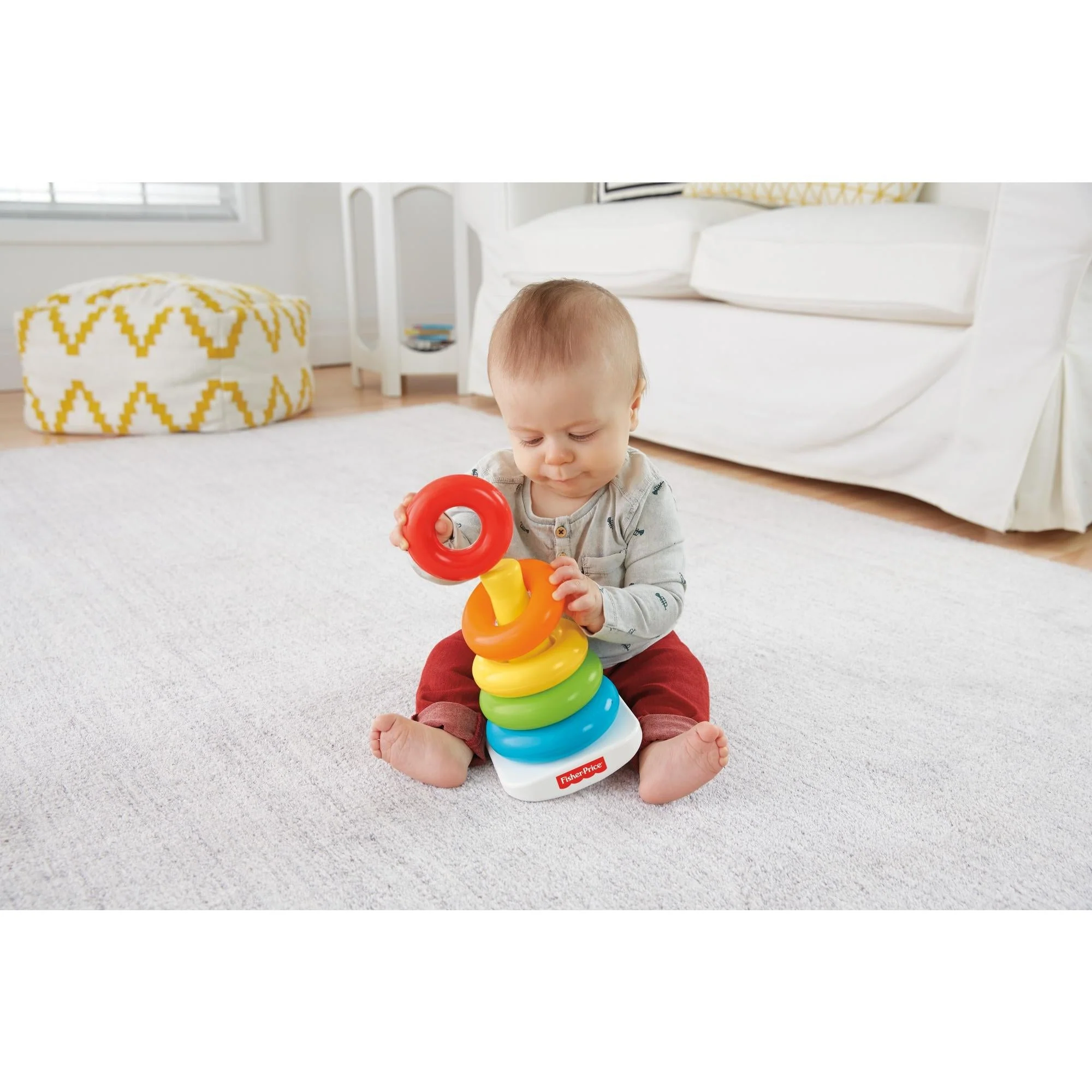 Fisher-Price Rock-A-Stack Sleeve Infant Stacking Toy - Image 3