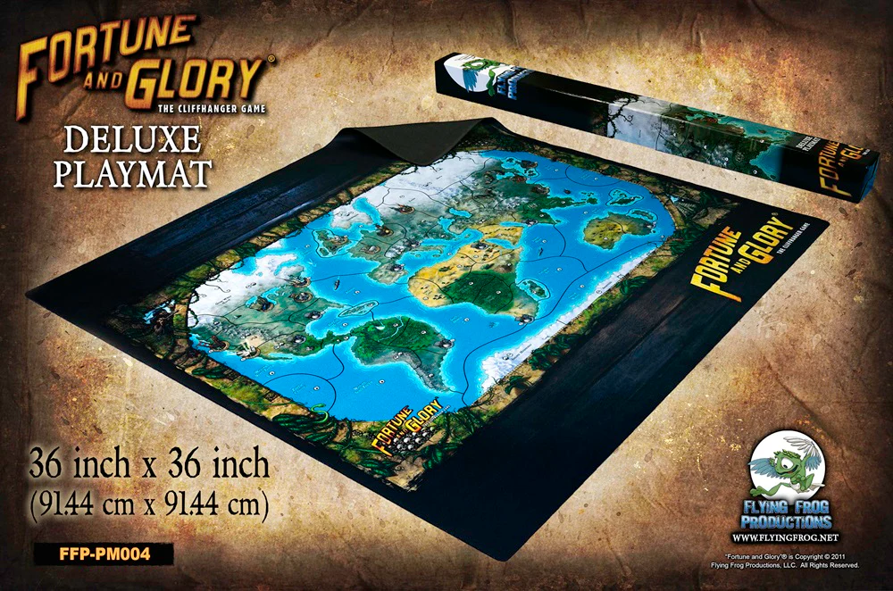 Flying Frog Productions Fortune and Glory Deluxe Playmat 36-Inch x 36-Inch - Image 2