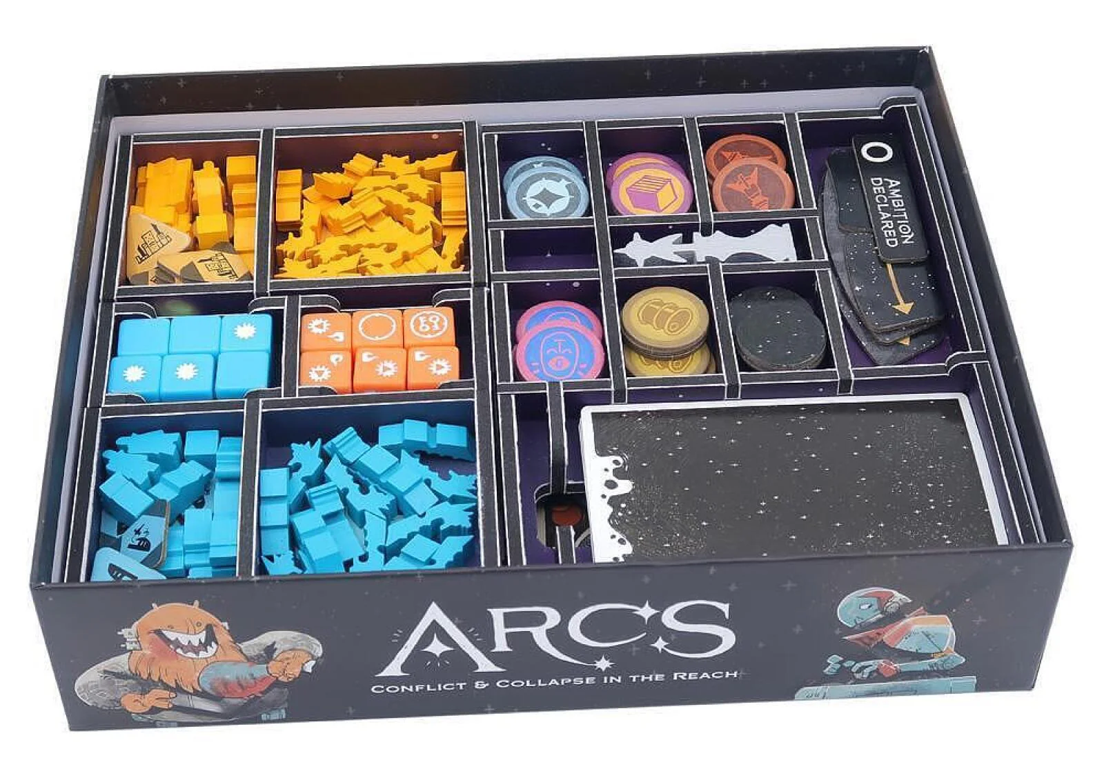 Folded Space - Colour Board Game Insert for Arcs