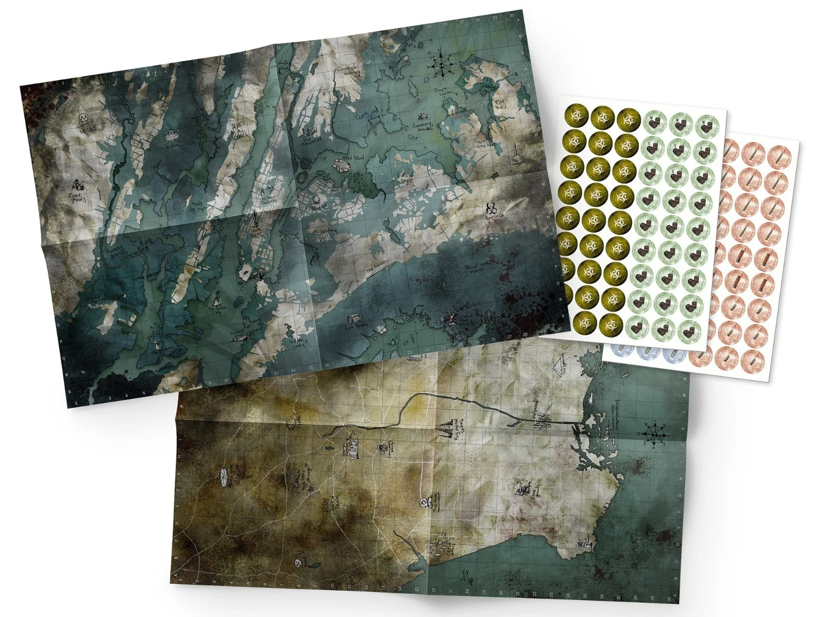Free League Publishing Mutant: Year Zero RPG Maps & Markers Pack