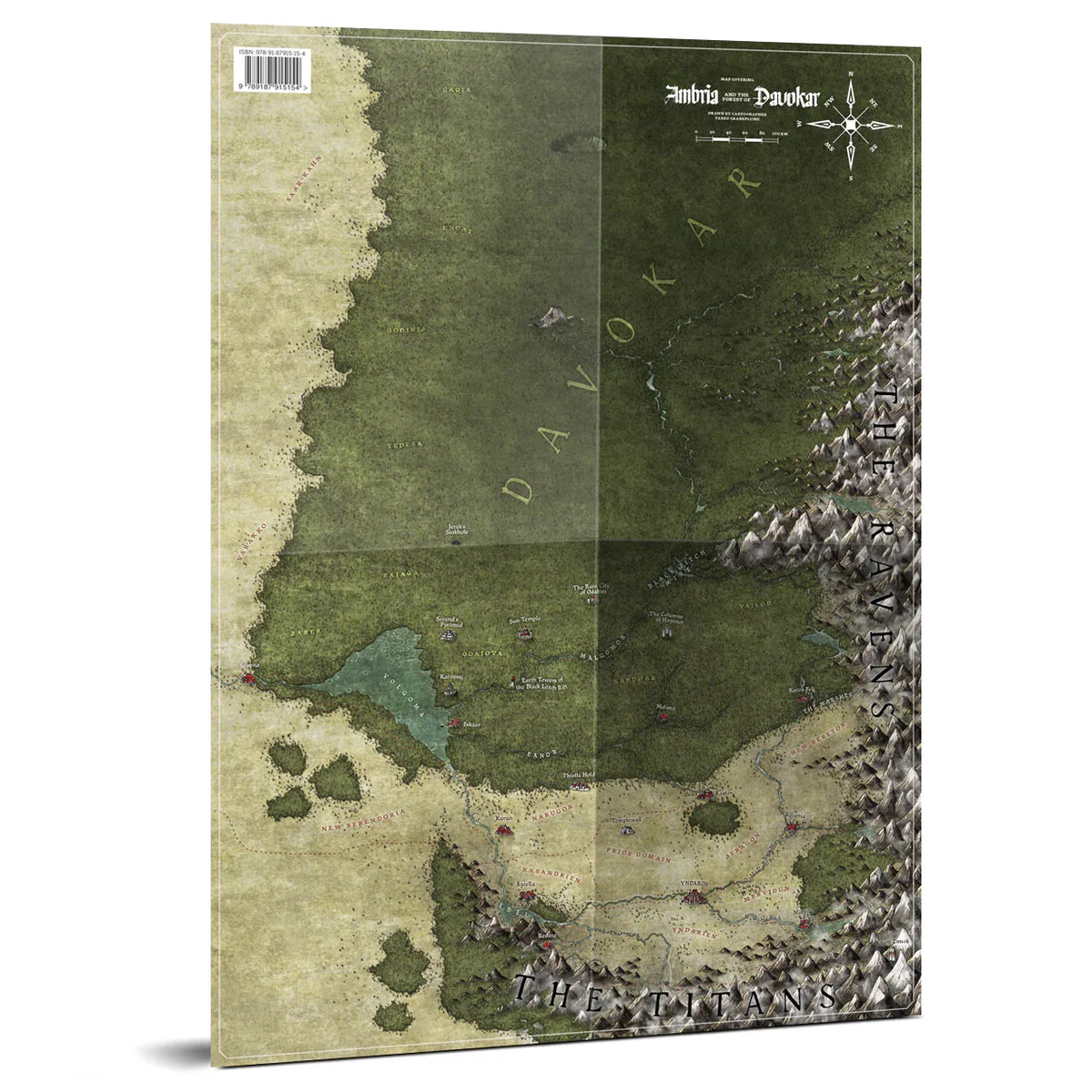 Free League Publishing Symbaroum RPG: Ambria & Davokar Map
