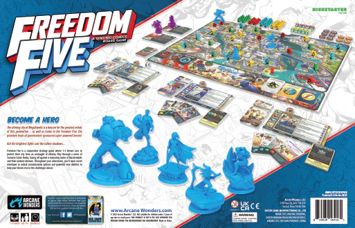 Freedom Five - Core Game (Kickstarter Unpainted Edition)
