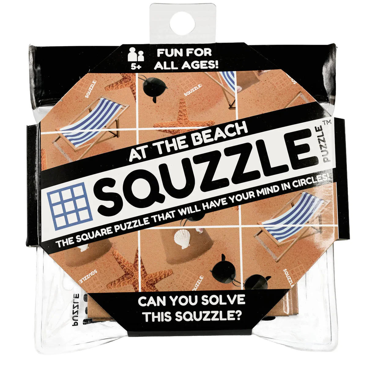 Fun Squared Games Squzzle Puzzle At The Beach - 9 piece Puzzle