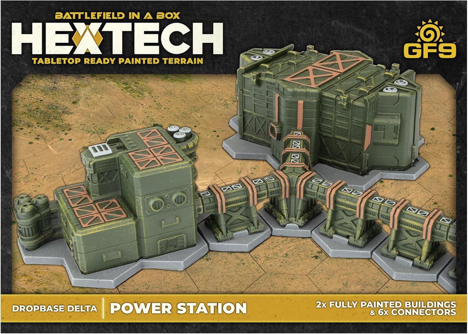Gale Force Nine Hextech Dropbase Delta Terrain - Power Station - Image 2
