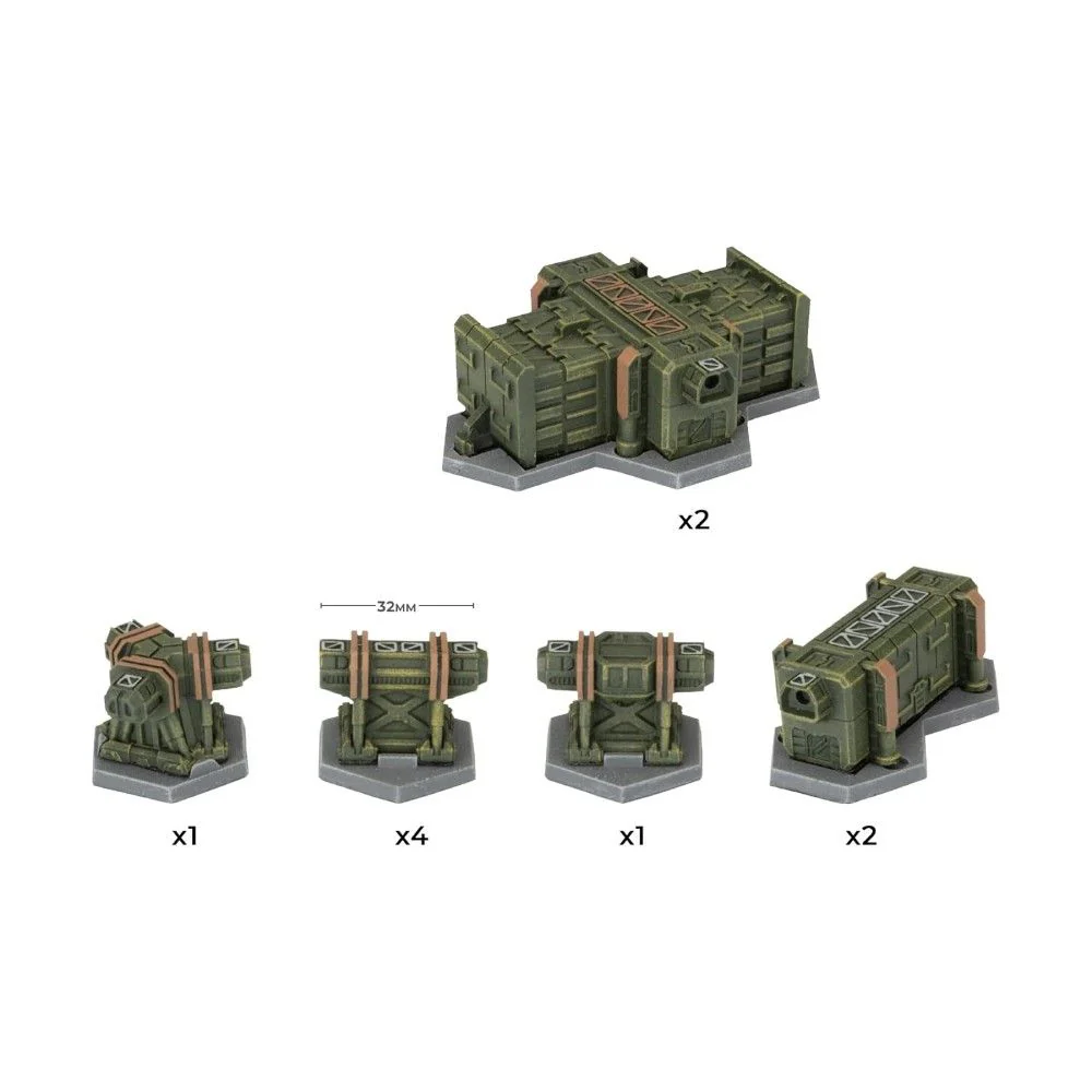 Gale Force Nine Hextech Terrain: Dropbase Delta - Personnel Buildings - Image 3