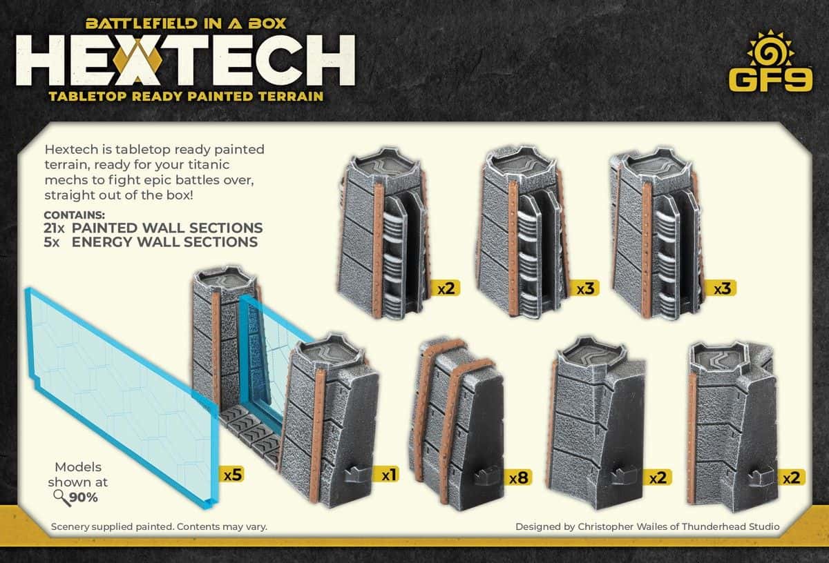 Gale Force Nine Hextech Trinity City Terrain - Energy Walls - Image 3
