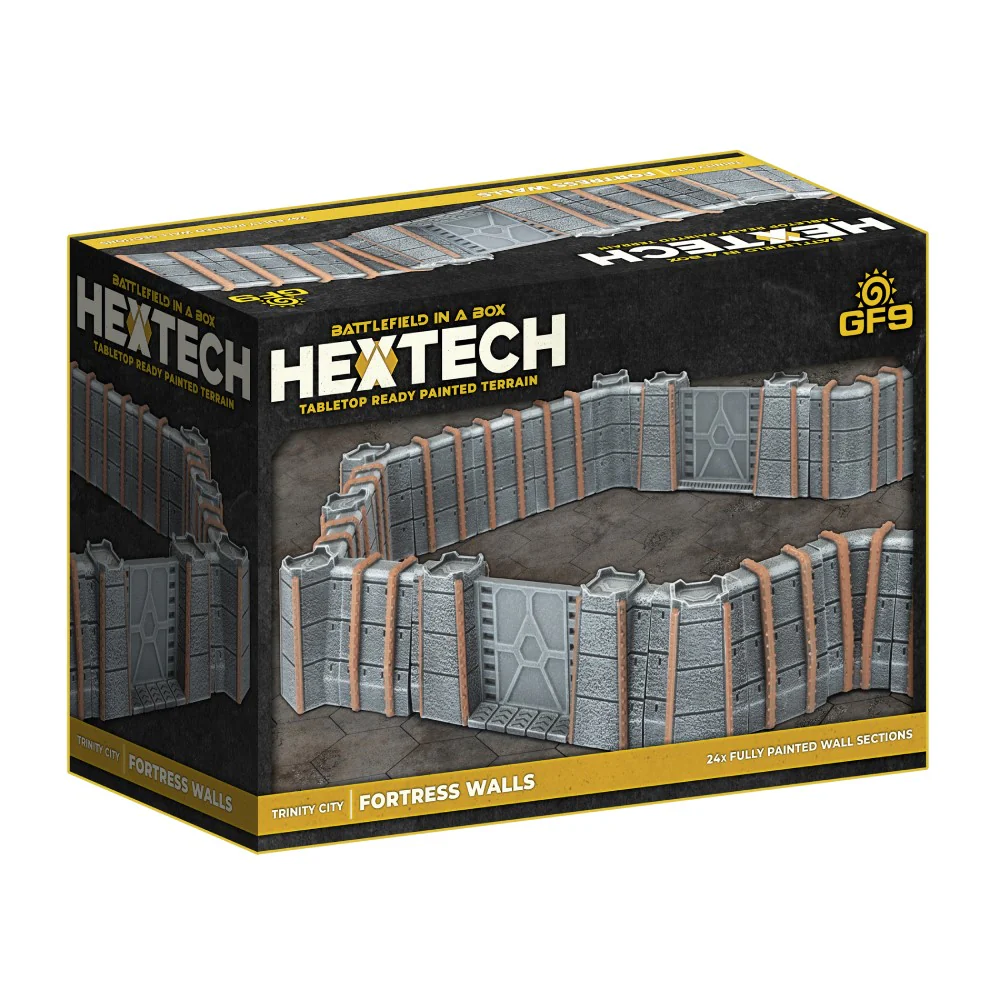 Gale Force Nine Hextech Trinity City Terrain - Fortress Walls