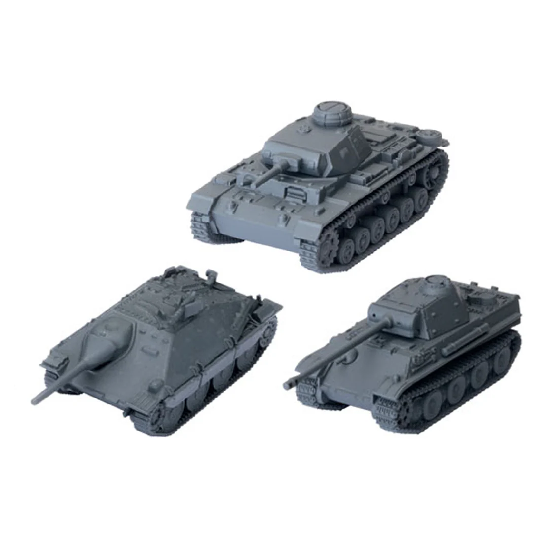 Gale Force Nine World of Tanks German Tank Platoon (Panzer III J, Panther, Jagdpanzer 38t) Miniature - Image 2