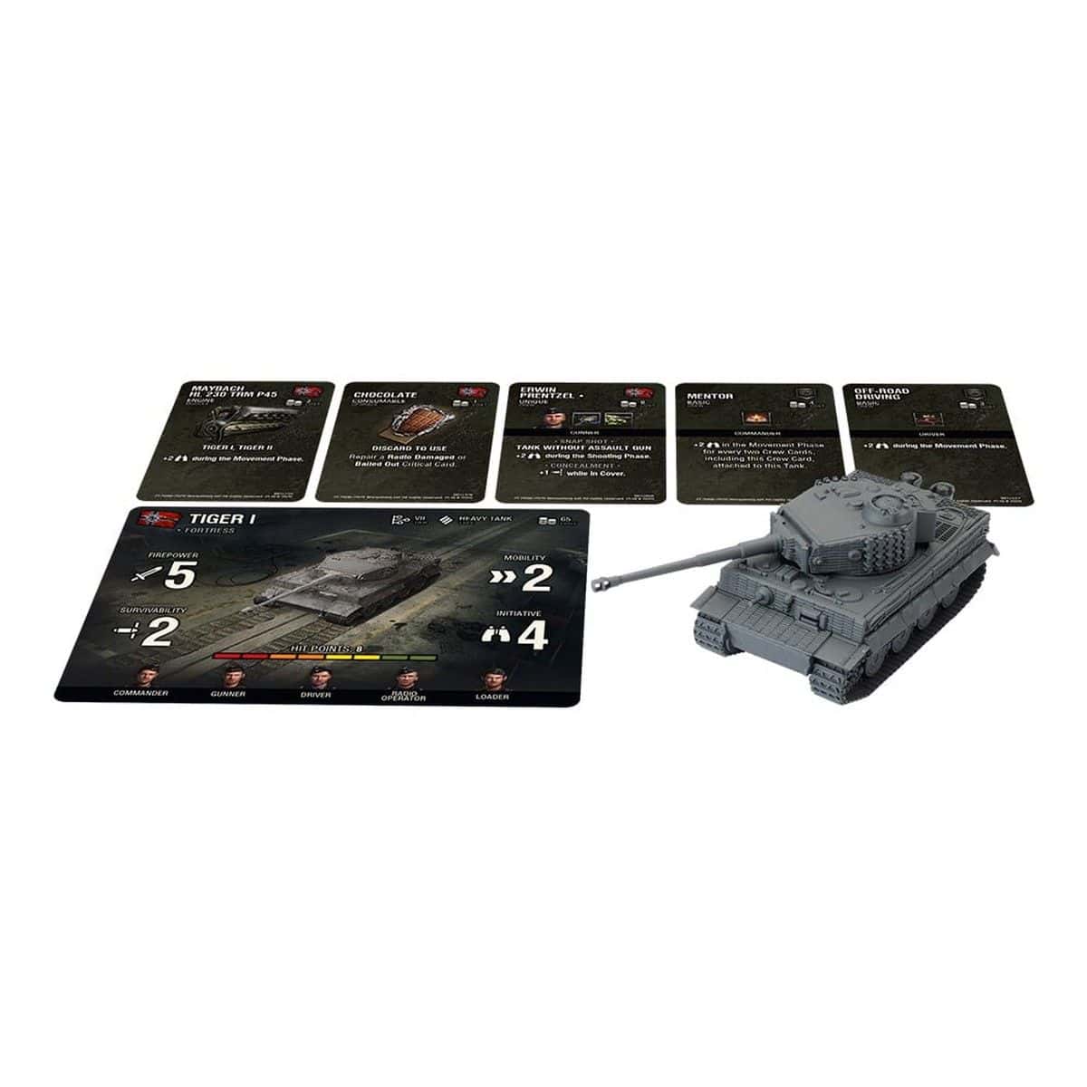 Gale Force Nine World of Tanks German Tank Platoon (Panzer IV H, Tiger I, Stug III G) Miniature - Image 3