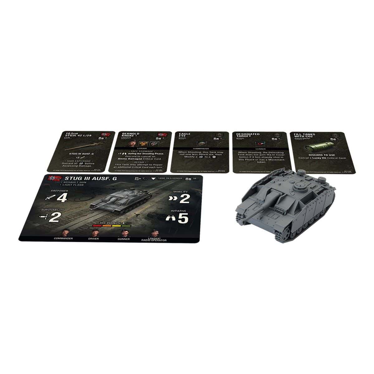 Gale Force Nine World of Tanks German Tank Platoon (Panzer IV H, Tiger I, Stug III G) Miniature - Image 5