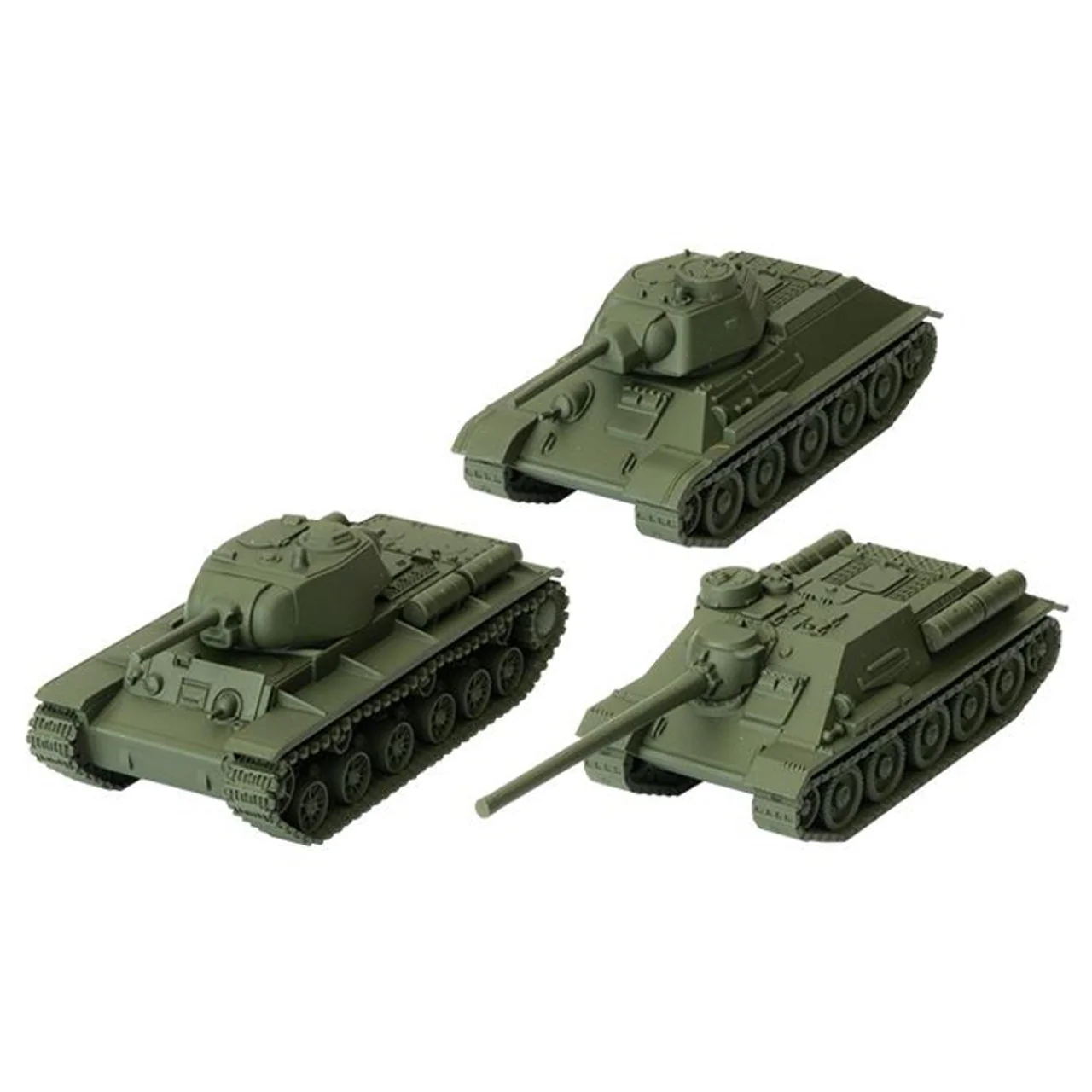 Gale Force Nine World of Tanks U.S.S.R. Tank Platoon (T-34, KV-1s, SU-100) Miniature - Image 2