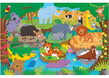 Galt - Alphabet Animals Giant Floor Puzzle 30 Pieces - Image 2